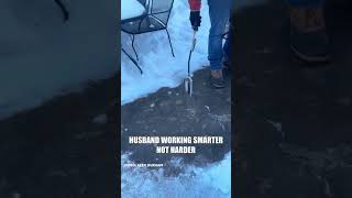 WLKY reporter's husband uses weed burner to melt snow