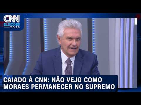 “Não vejo como Moraes permanecer no Supremo”, diz Caiado à CNN | CNN Eleições