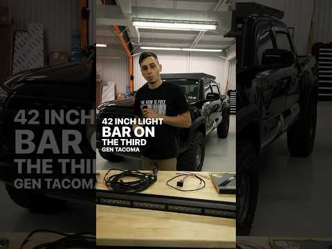 Tacoma light bar install | Diode Dynamics 42” on the Sherpa Grand Teton roof rack