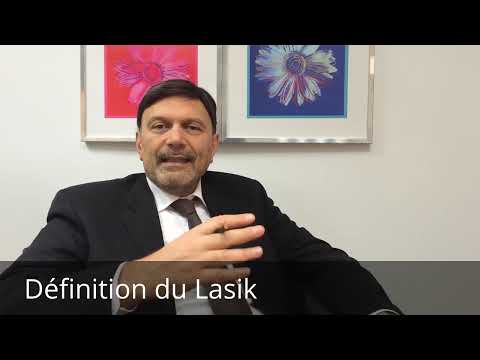 Opération PKR ou Lasik de myopie ou presbytie