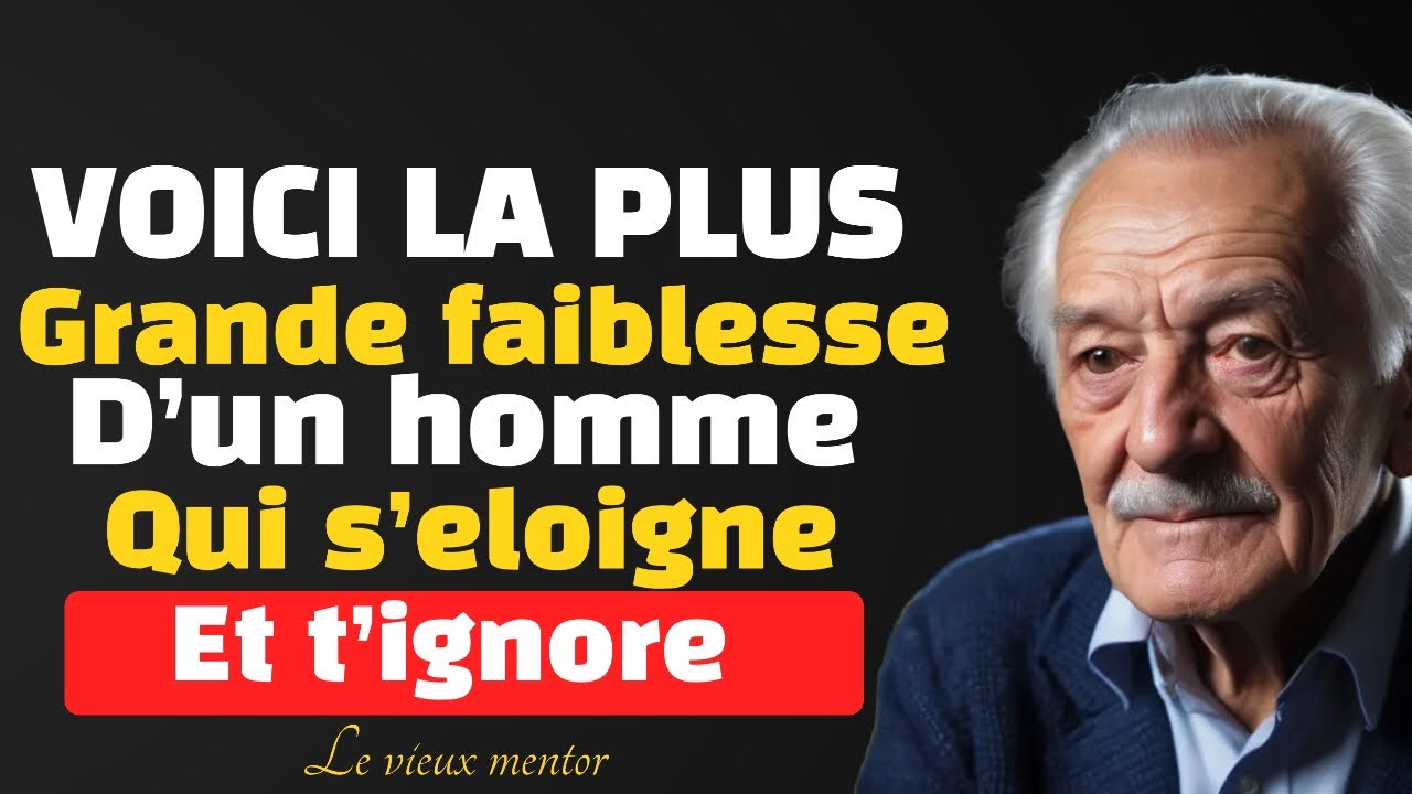La plus grande faiblesse d'un homme qui s'éloigne et t'ignore est ...