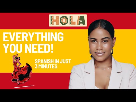 Learn Spanish in 3 minutes: ALL the basics you need
