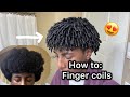 How To Get Curls With Finger Coils For Men ALL HAIR TYPES