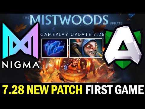 7.28 NEW PATCH FIRST PRO GAME! New Meta Meepo — NIGMA vs ALLIANCE