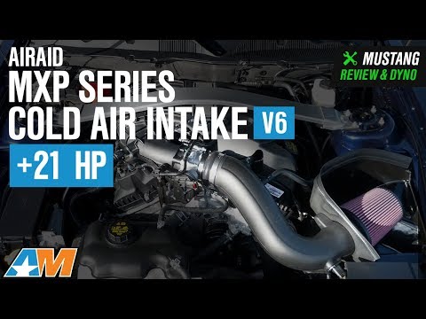 2011-2014 Mustang V6 Airaid MXP Series Cold Air Intake - SynthaFlow Oiled Filter Review & Dyno