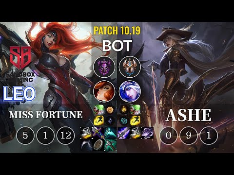 SB Leo Miss Fortune vs Ashe Bot - KR Patch 10.19