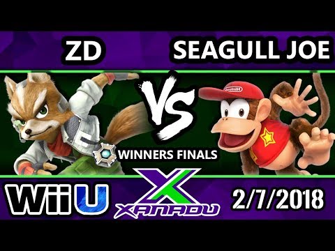 S@X 240 Smash 4 - ZD (Fox) Vs. Seagull Joe (Diddy Kong) - SSB4 Winners Finals - Smash for Wii U