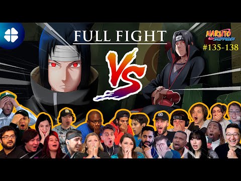 ITACHI vs. Sasuke [23+ People React] FULL FIGHT MEGA Reaction Mashup  Shippuden 135-138 🔥🇯🇵