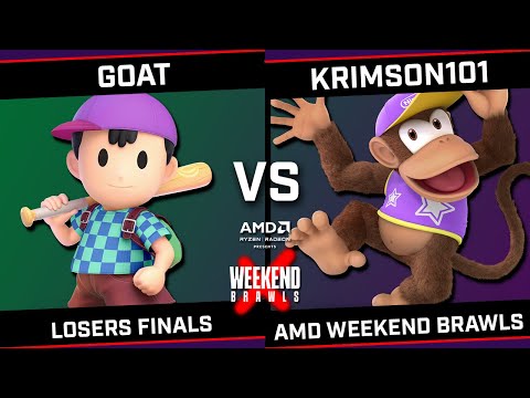 goat (Ness) vs Krimson101 (Diddy Kong) - AMD Weekend Brawls - Losers Finals