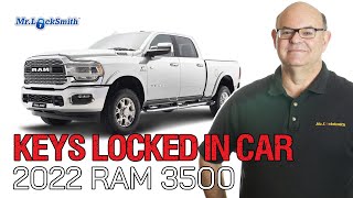 Keys Locked in Truck 2022 RAM 3500 Pickup | Mr. Locksmith
