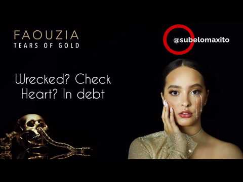 Faouzia - Tears of gold (Stripped Karaoke piano version) Original Key