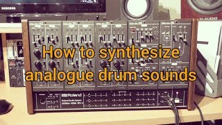 Video thumbnail for How To Synthesize Analogue Drum Sounds | Roland System 100m by Alex Ball