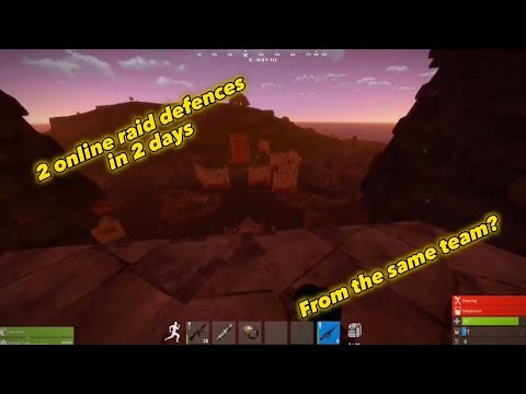 How i defended 2 online raids in 2 days (Rust Console Edition) (PS5)