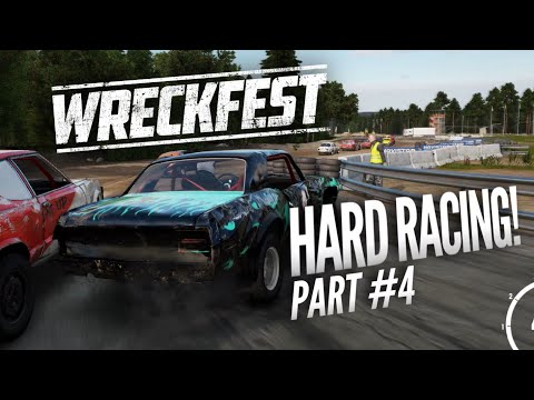 WRECKFEST CAREER MODE Playthrough Part #4 - HARD RACING! (Xbox One 1080p HD)