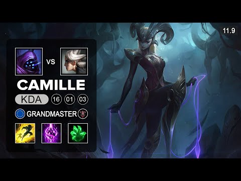 Camille Top vs Jax - EUW Challenger Patch 11.9