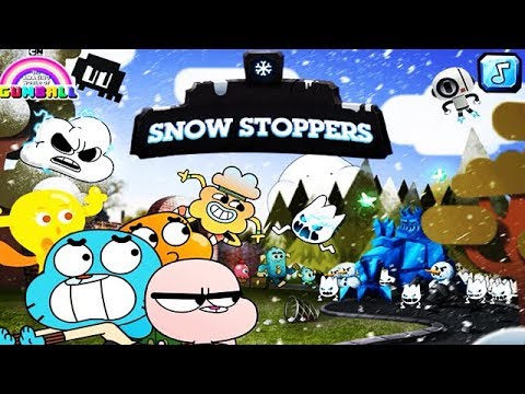 The Amazing World of Gumball: SNOW STOPPERS - 3 Star Everything [Cartoon Network Games] Video