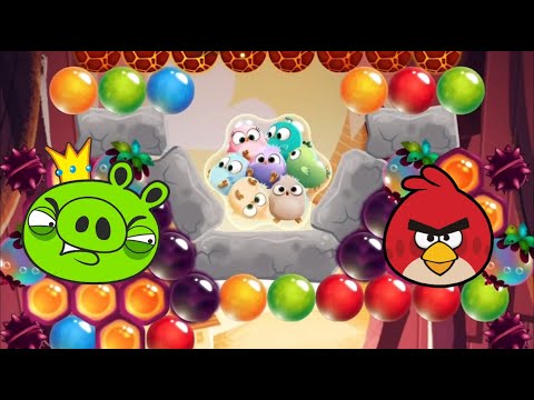 AB POP Angry Birds Level 393-395 game play hard level Win Win with high score!