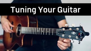 Video thumbnail for HOW TO tune your guitar with a tuner!  SNARK headstock style tuner is awesome! by Nick Tolman Music