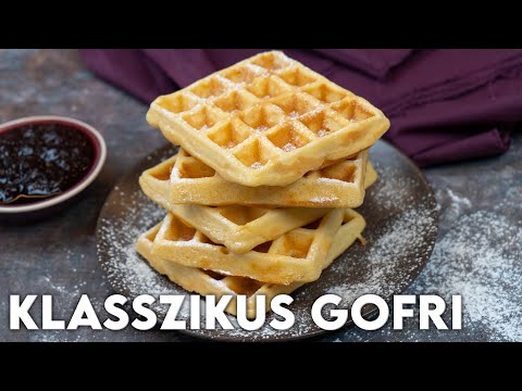 Klasszikus gofri, a legfinomabb gofri