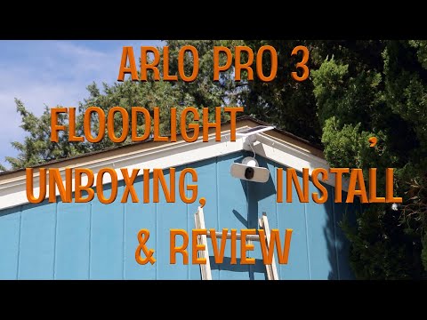 Arlo Pro 3 FloodLight & Solar Panel Unboxing, Install & Review