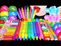 ASMR RAINBOW DESSERTS EDIBLE CRAYONS 무지개 디저트 크레파스 LEGO NIK L NIP 레고 닉클�