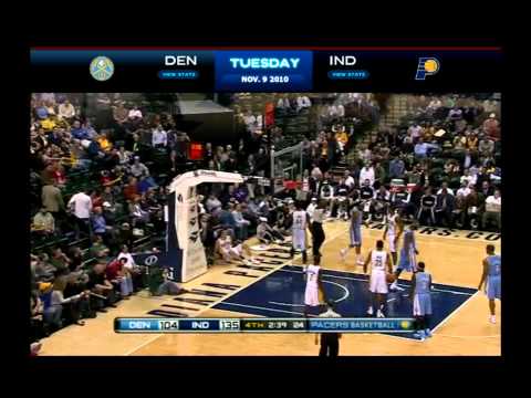 Tyler Hansbrough 10-11 Highlights Pacers vs Nuggets