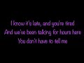 Enrique Iglesias - Stay Here Tonight (Lyrics)