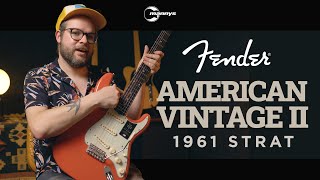Video thumbnail for The Peak of '60s Strats Returns! The American Vintage II '61 Stratocaster by Mannys Music