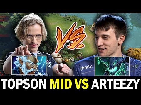 TOPSON mid vs ARTEEZY — Ethereal Blade Zeus vs Try Hard OD Dota2