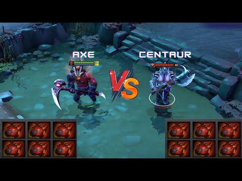 Dota 2 | Axe vs Centaur lvl 30 | 6x Heart of Tarrasque
