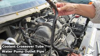 99-03 Ford Windstar Coolant Crossover Tube Water Pump Outlet Pipe