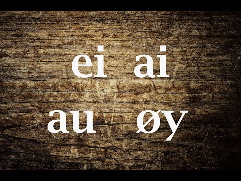 Norske diftonger - Norwegian diphthongs