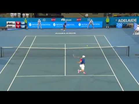 What a rally! Baghdatis v Saville - World Tennis Challenge 2015