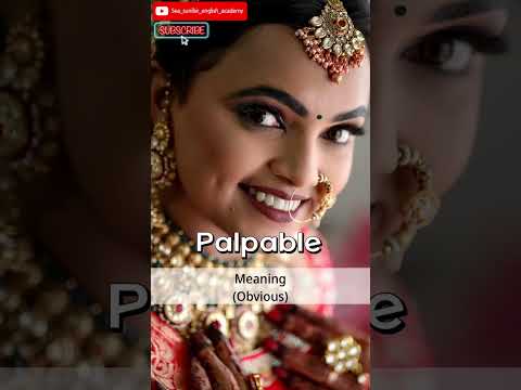 Palpable | Learn ENGLISH with SUNIL SIR #shorts