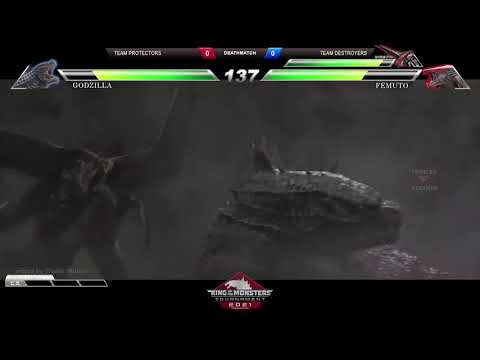 king of Monsters tournament 2021 (godzilla vs muto. X  2 with healthbars / godzilla 214 )