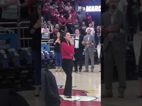 Jenny Beth Willis 2022 National Anthem Women’s  NCAA tournament