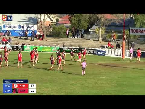 Rd 18 SANFL Snapshot - West's Josh Gore roves lovely tap from Oscar Steene