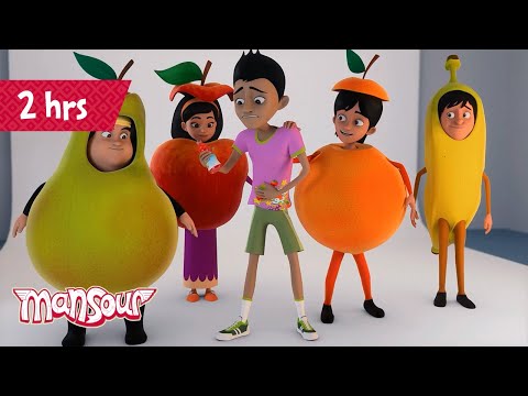 Non-Stop Fun P6 🍨 | 2 Hours of Cartoons for Kids 🕐 | The Adventures of Mansour ✨