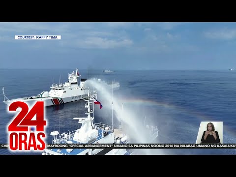 Pagbuga ng tubig sa watawat ng Pilipinas, pinag-aaralang maging basehan ng diplomatic… 24 Oras