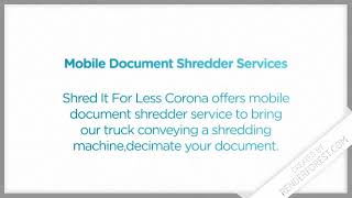 Mobile Document Shredder Services