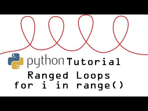 Python Tutorial Ranged Loops For I In Range