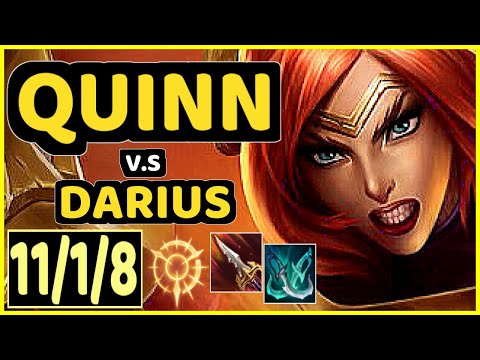 LEP (QUINN) vs DARIUS - 11/1/8 KDA TOP GAMEPLAY - BR Ranked MASTER