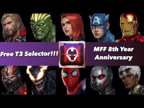 Tier 3 Selector Guide 8th Year Anniversary (1st - 25th Ranked) - Marvel Future Fight