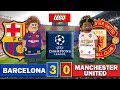 Barcelona 3 - 0 Manchester United - Futbol LEGO - Champions League Cuartos De Final 16/04/2019