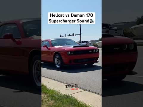 Hellcat vs Demon 170 Supercharger Sound!