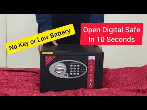 Open digital safe in 10 Seconds without key or low battery