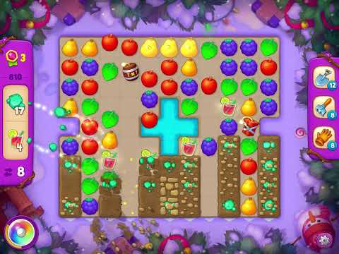 GardenScapes Level 810 no boosters (15 moves)