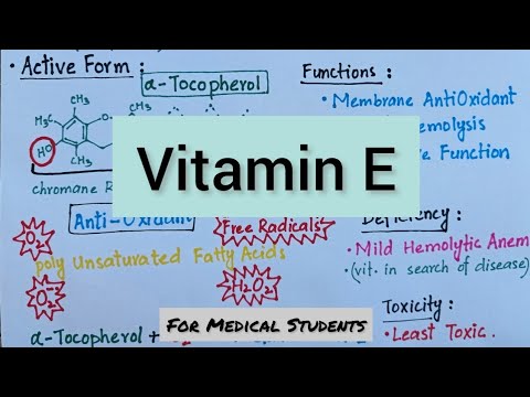 Vitamin-E | Introduction Function Deficiency & Toxicity