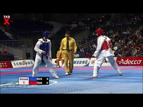 Taekwondo Worlds 2005 Male Light Semi Final - Alan Akoev (Russia) v Carlos Vasquez (Venezuela)