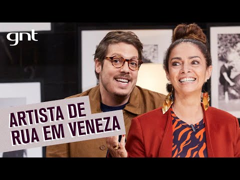 Claudia Ohana is mistaken for someone else in Venice | What's the story, Porchat?